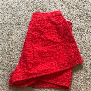 Forever 21 red high waisted shorts